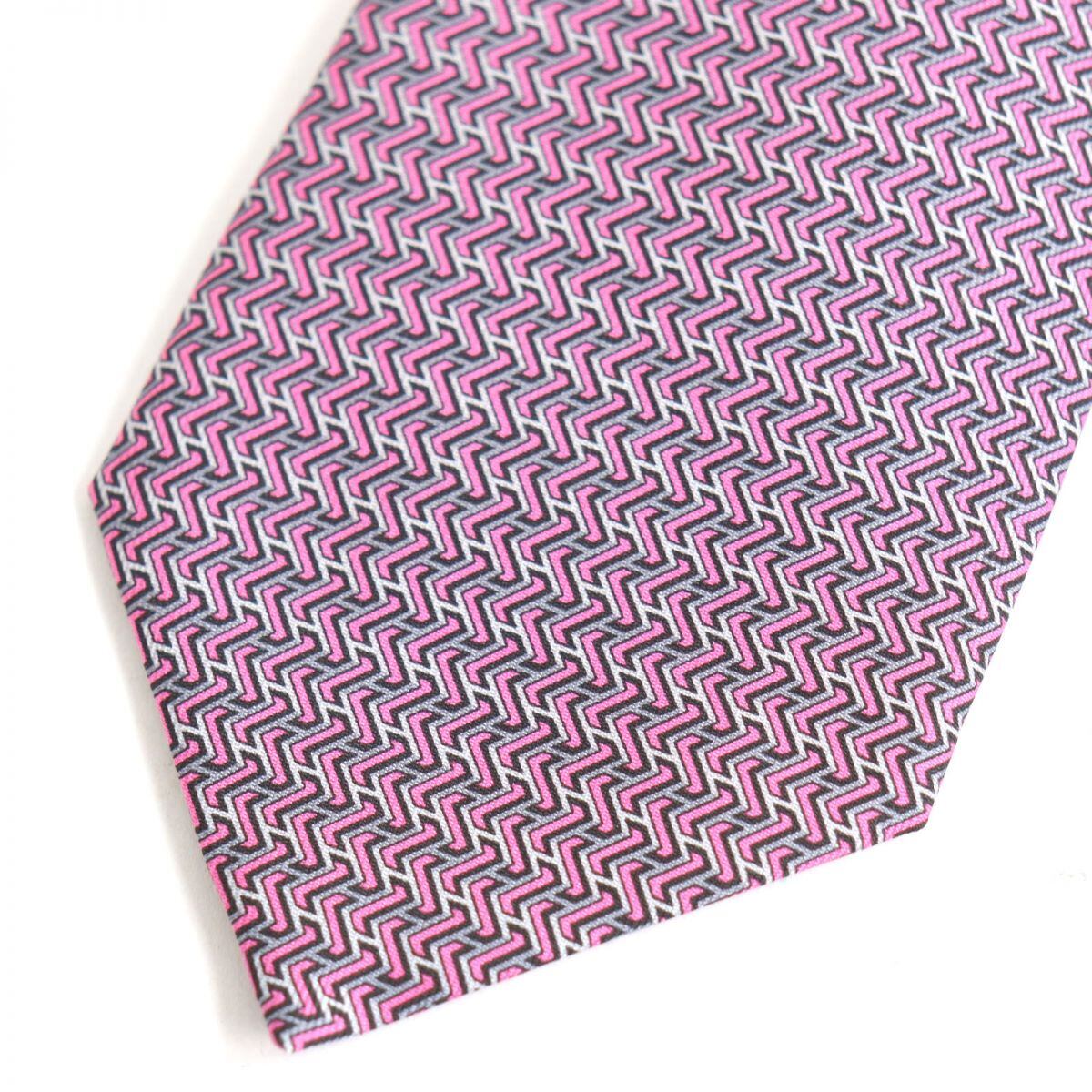 HERMES エルメス ネクタイ ピンク 未使用 箱付き aq8964｜小物
