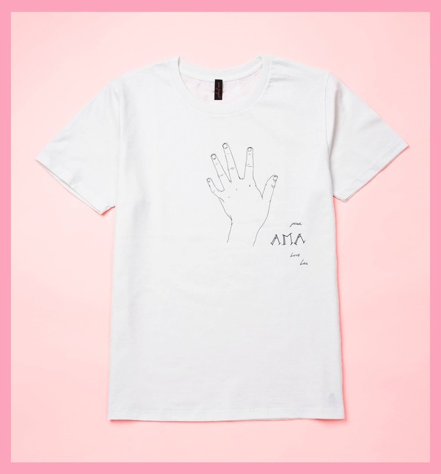 【ama project】「手」Design by Lou Doillon / T-shirt / PP袋包装