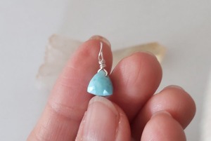 ∞ラリマー・カットペンダントトップ