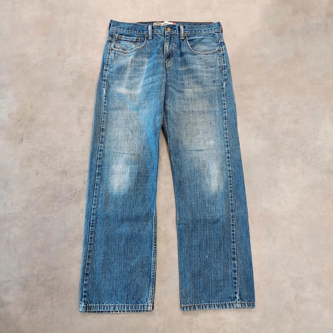 リーバイス569 Levis W32 ブルーデニム 青 ボトム 古着 18376