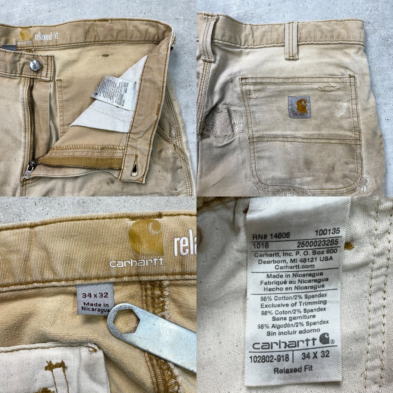 Carhartt カーハート ダブルニー ダック ワークパンツ 雰囲気系 メンズ