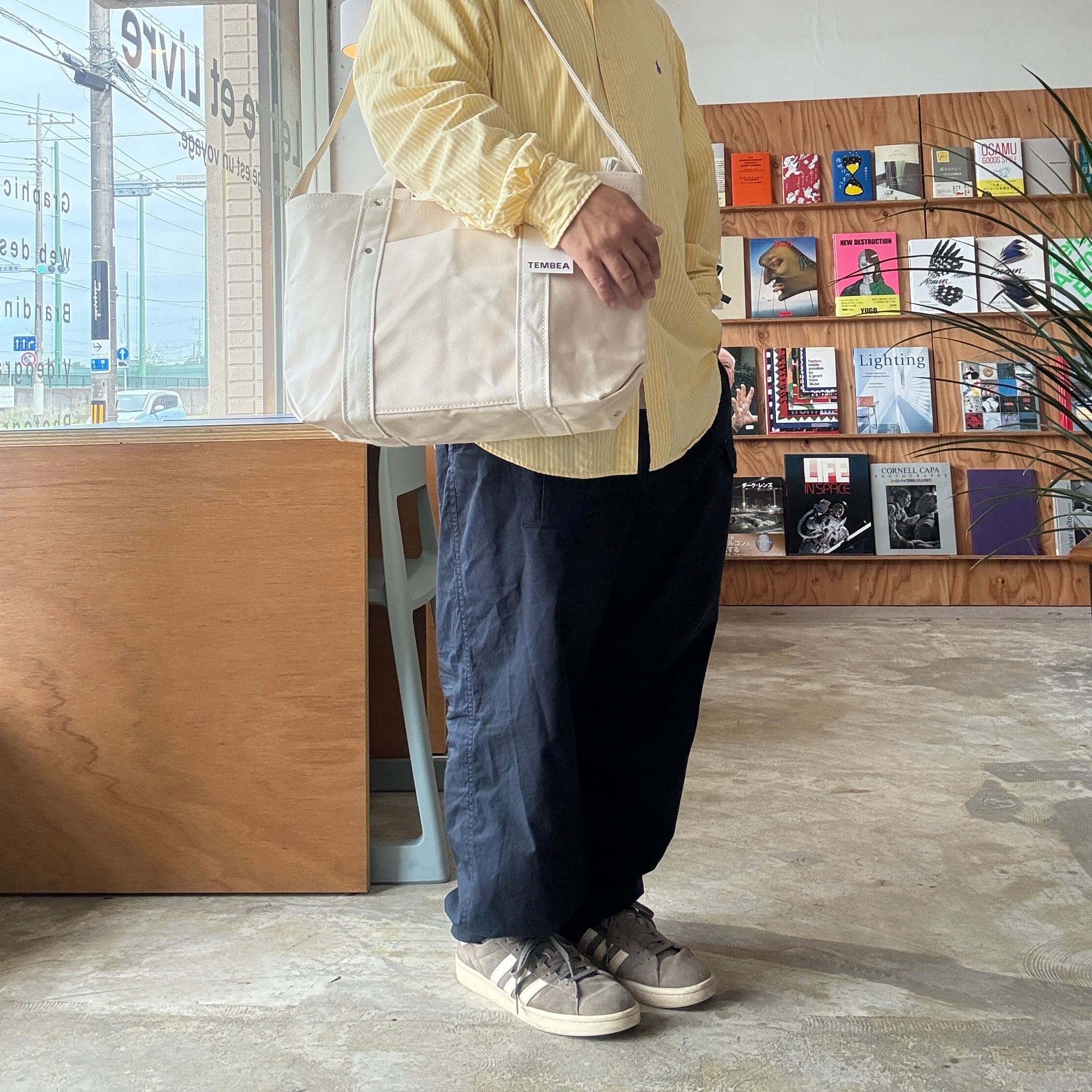 TEMBEA HARVEST TOTE MEDIUM NATURAL/NATURAL | Lettre et Livre
