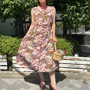 50's flower dress with belt