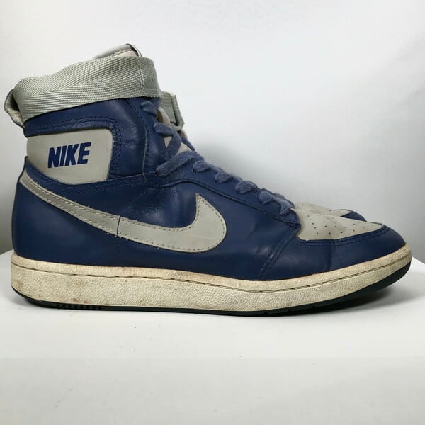 NIKE DYNASTY Hi.青×灰 85年オリジナルハイカット 青/白 80's NIKE ナイキ DYNASTY ダイナスティー 85年 オリジナル ブルー