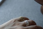 ami. 編  ring   wide   / 14KGP （金メッキ）