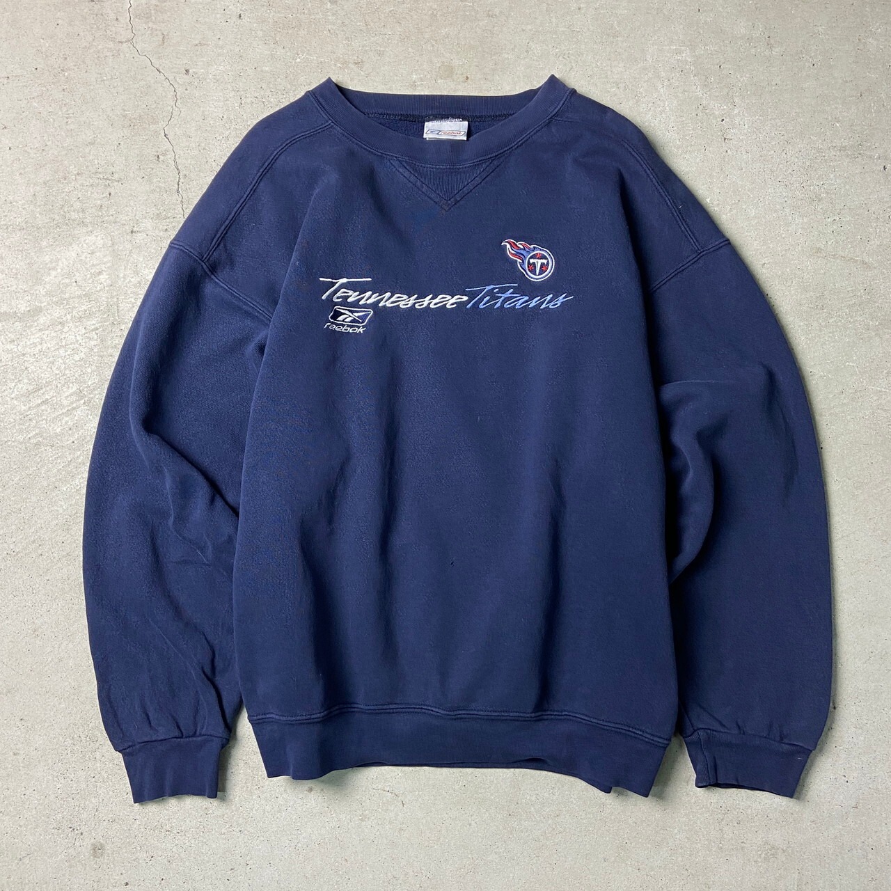 00年代 Reebok リーボック NFL TENNESSEE TITANS チームロゴ刺繍 
