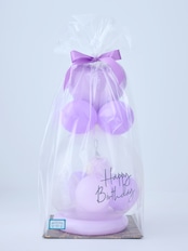 バルーンラッピング with GIFT ハリネズミパープル
