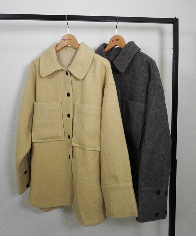 ウールモッサシャツブルゾン　5054908 (0228)