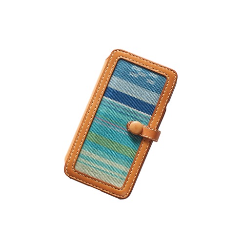 ミンサー織 スマホケース手帳タイプ DELUXE　iPhoneXS / iPhoneX ケース