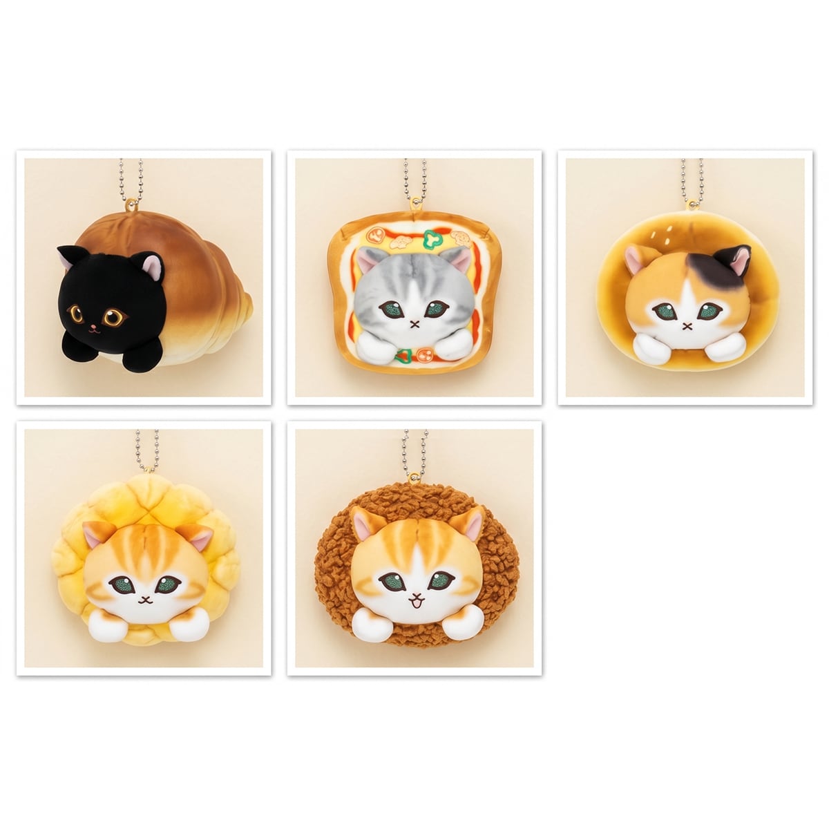フルコンプ】 mofusand パンにゃんぬいぐるみ 【全5種セット