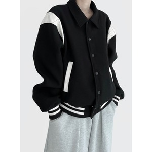 [MNEM] varsity wool jumper 正規品 韓国ブランド 韓国通販 韓国代行 韓国ファッション アウター