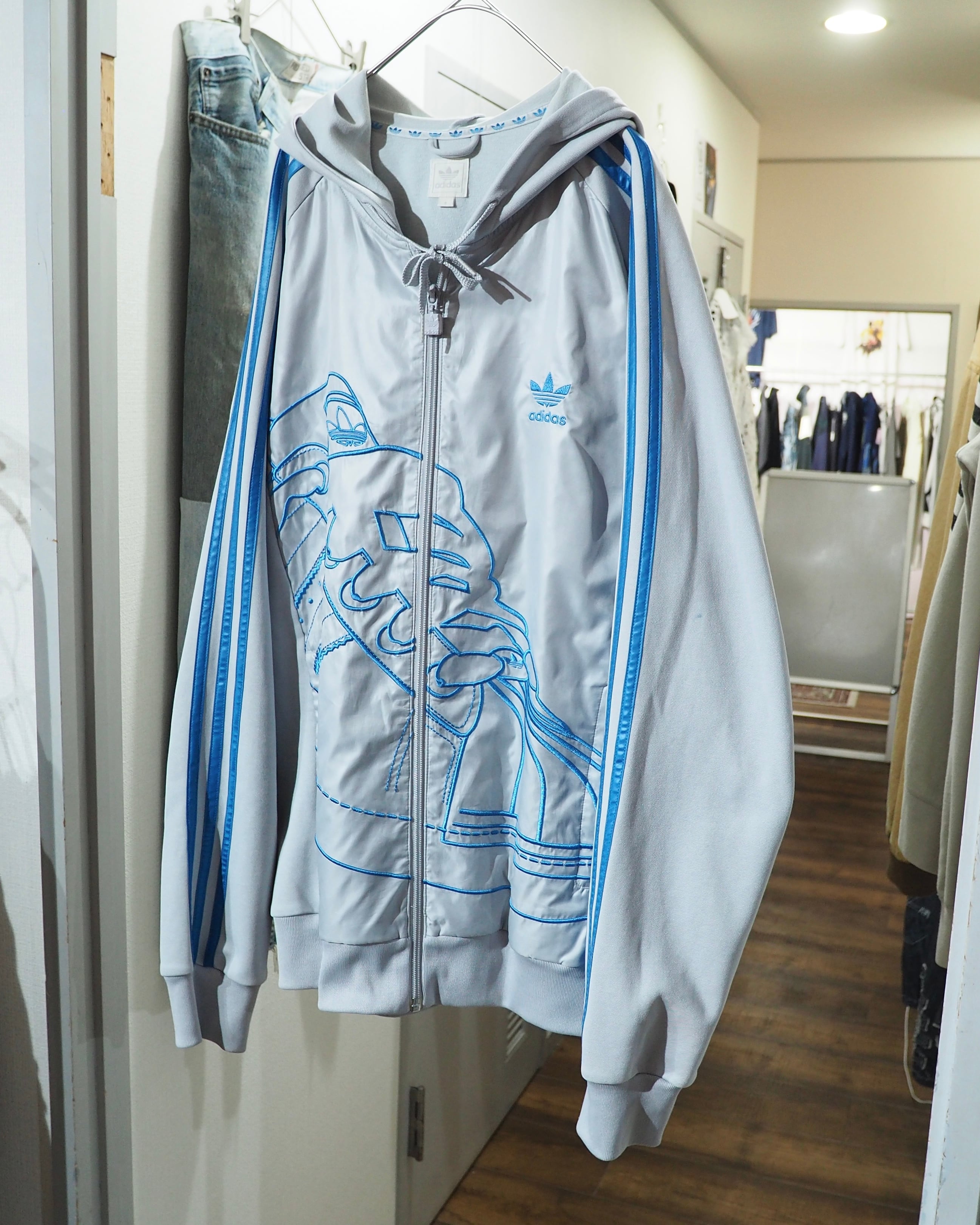 2006s ” adidas - SUPERSTAR ” Embroidery Full Zip Track Parker Jacket