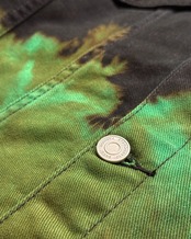 【 数量限定販売 / セットアップ可 】ブリーチタイダイデニムジャケット 着火