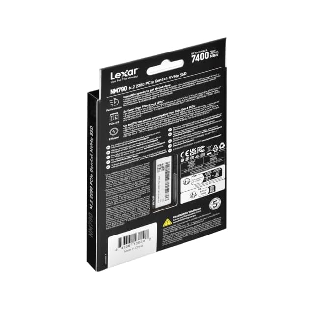 Lexar SSD PCIe Gen4x4 M.2 NVMe 2280 グラフェン放熱シート搭載 PS5