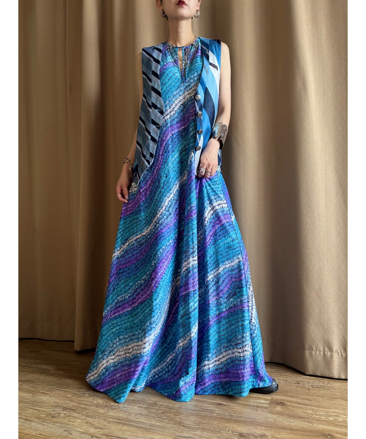 recommend style abstract blue set4816-25-7 【3点SET割引30%OFF】