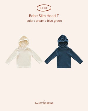 the beige［取寄］bebe slim hood tee 26winter