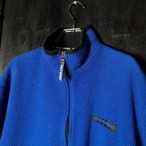 90s USA製 POLO SPORT フリースジャケット 青 ジップアップ ポロスポーツ