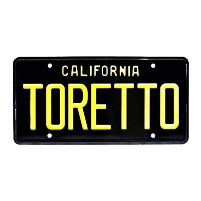 (TORETTO) ドミニク・トレット 1970 ダッジ チャージャー ナンバープレート カリフォルニア州