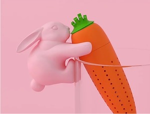ひまな一日 かわいいウサギでアフタヌーンティーを　~Bunny Tea infuser~