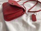 AMERICA 1990’s OLD COACH “Red Leather” shoulder bag