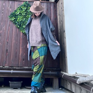 ビッグポンチョカーディガン