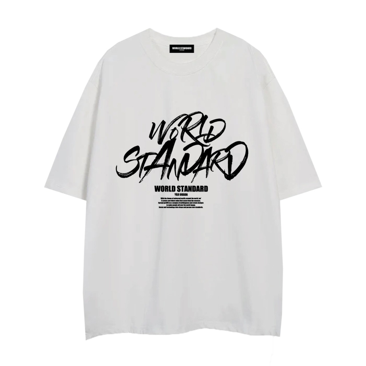 WORLD STANDARD/クルーネックプリントTシャツ/WSHT-059