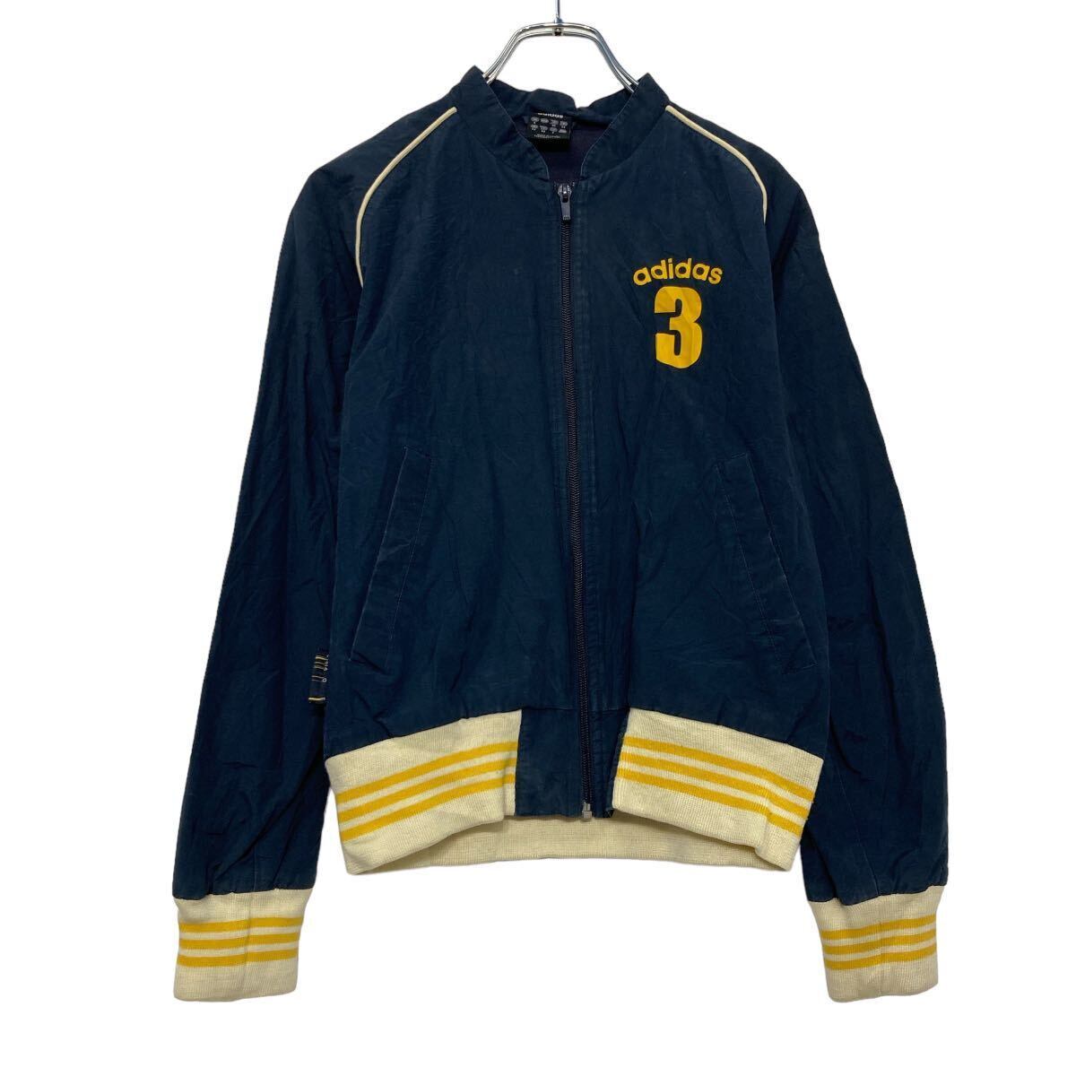 【adidas】00sロゴ刺繍ラグラン・プルオーバーナイロンジャケット　ネイビー adidas】00sロゴ刺繍ラグラン・プルオーバーナイロンジャケット