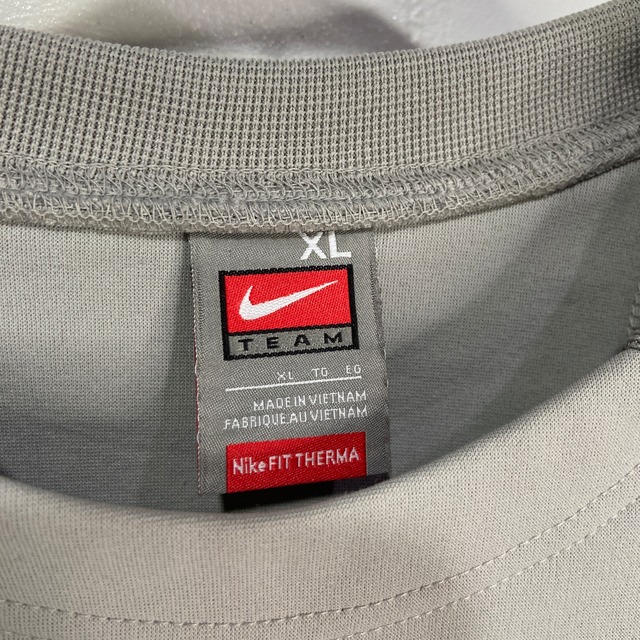 00s NIKETEAM ナイキ　センタースウォッシュロゴスウェット　鼠色　XL