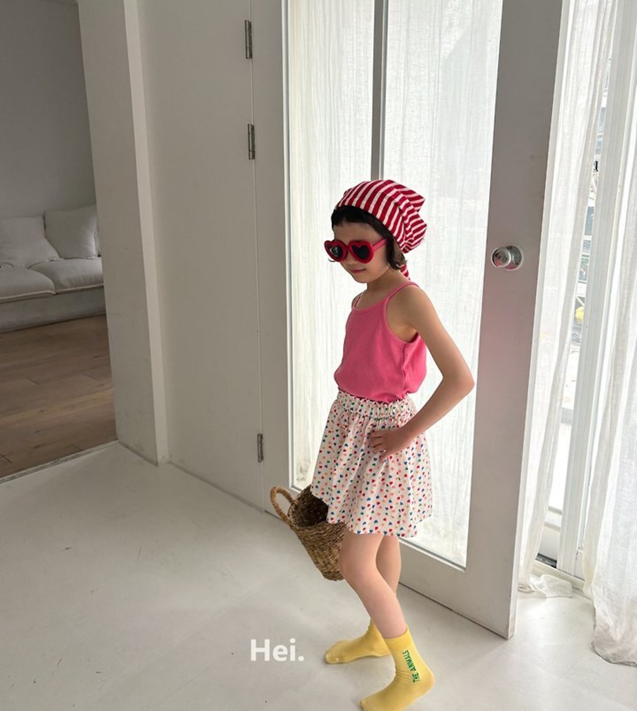 韓国子供服⌇Hei⌇ハートキュロット⌇26summer⌇キュロットスカートパンツ⌇ *XS~XL*