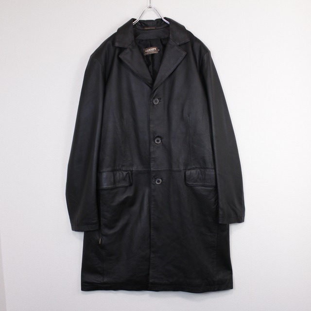 【act2】"極上"Vintage Black Leather Coat
