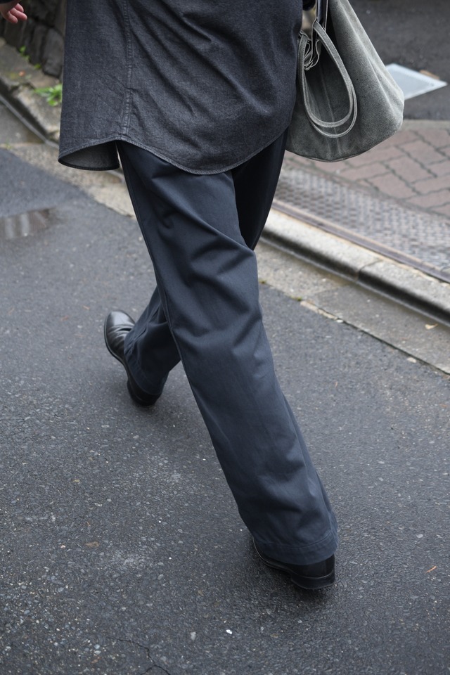 BAUTH / SATIN FLISCO PANTS (CHARCOAL)