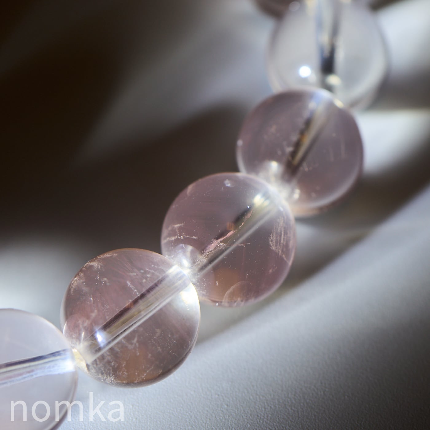 超稀少石】ピンク＆ブルーエンジェルラダー(11mm/ブラジル産)一連