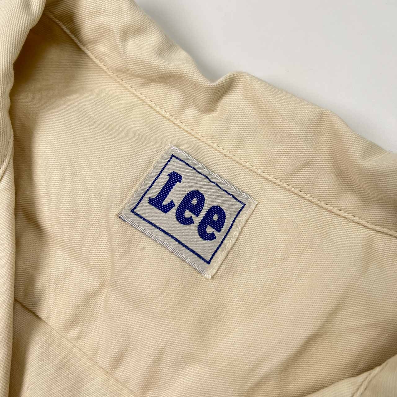 Lee リー 半袖 ワーク ジャケット シャツ サイズ L /メンズ/生成り/アイボリー