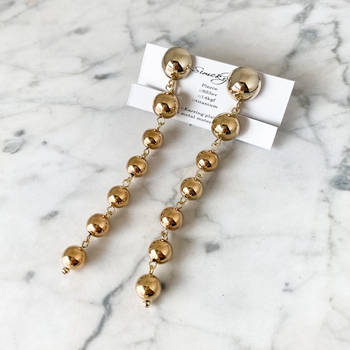 E-54 pierce/earring(gold)