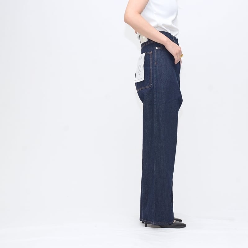 COUDRE ハイウエストデニム ハイウエスト 裾ステッチ フレア[品番：LCLW0009669]｜レース
