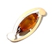 K14 gold & amber design brooch