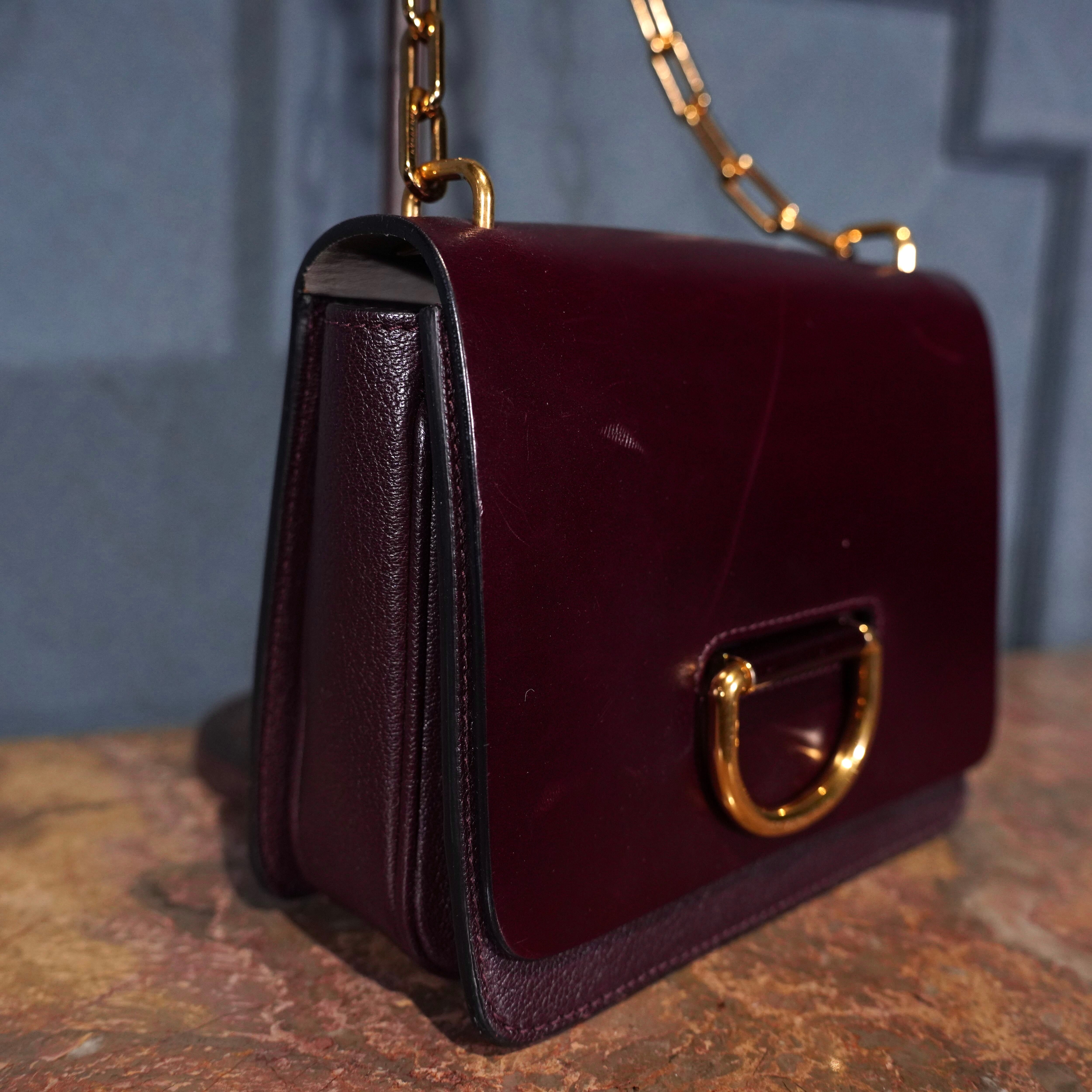 BURBERRY BRIDLE LEATHER CHAIN SHOULDER BAG/バーバリーブライドル