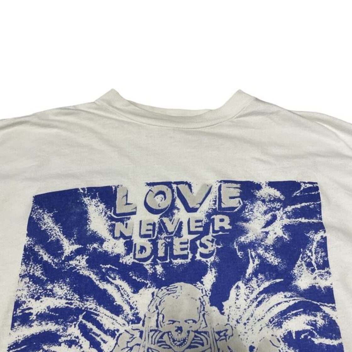 90s エロT ビンテージ プリント ガイコツ シングルステッチ LOVE NEVER 
