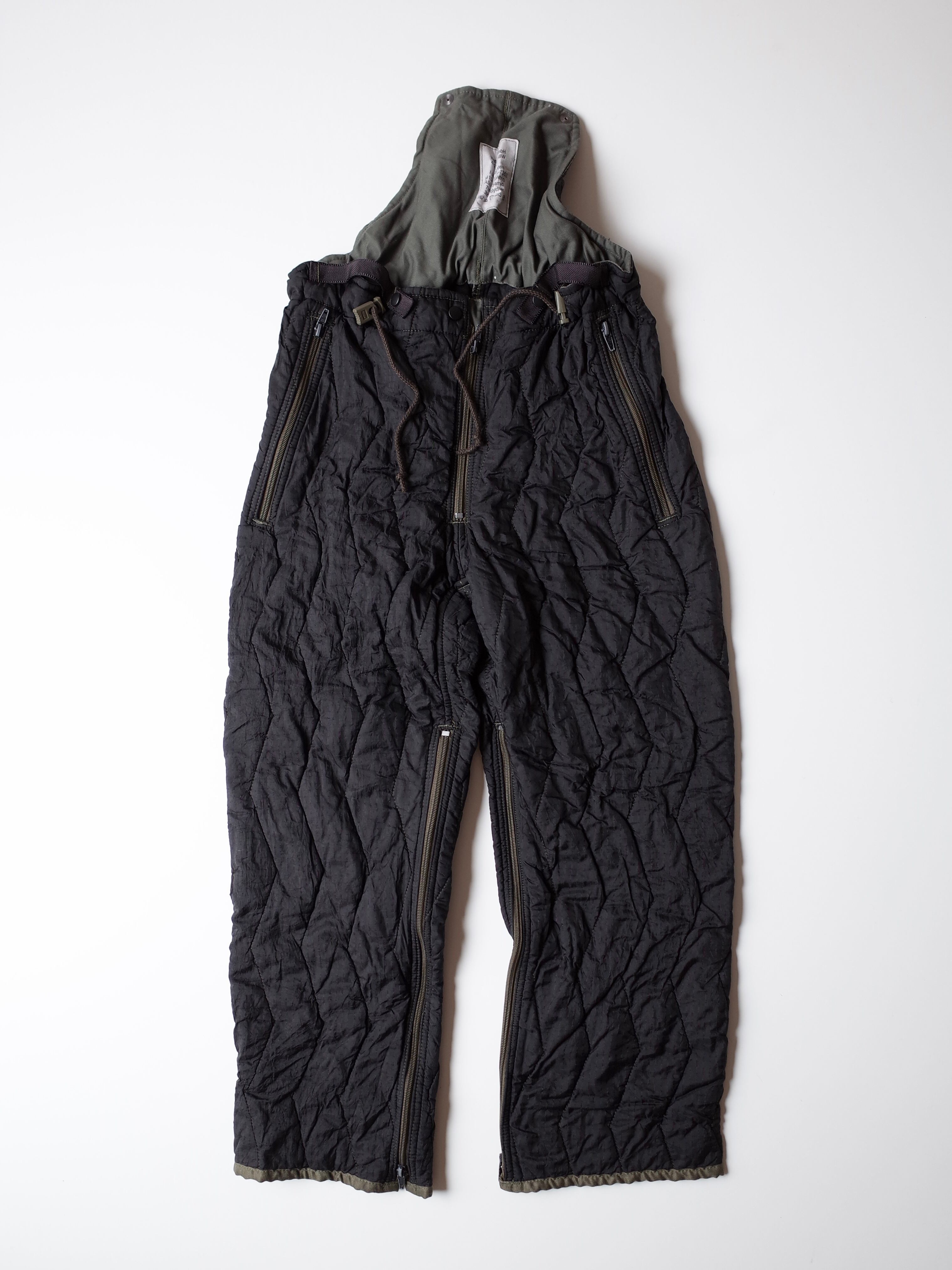 German army quilting liner pants "black"