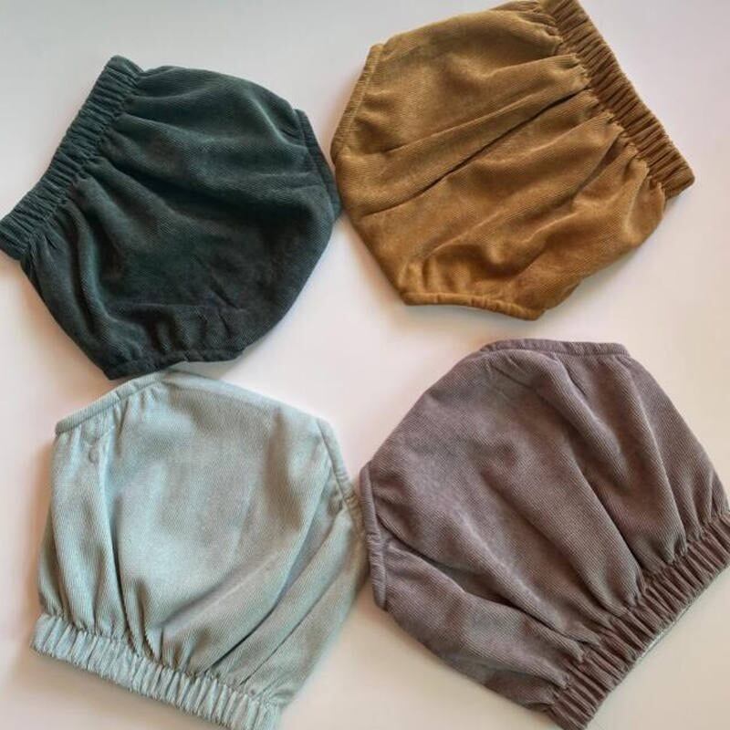 【即納】6ボタンのコーデュロイブルマ|海外子供服|韓国子供服