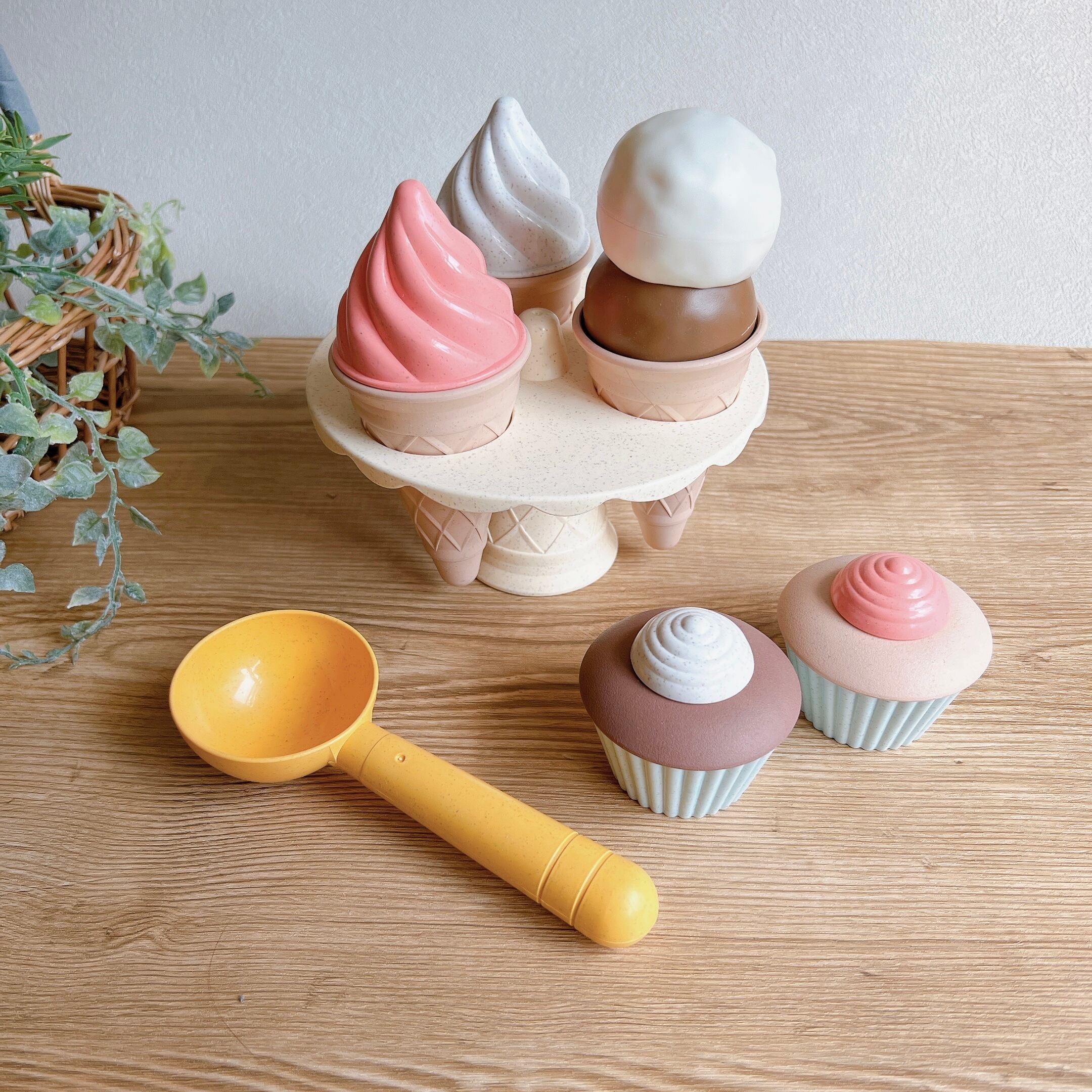 アイスクリーム屋さん カップケーキ スタンドセット A | Kids＆Baby Primii