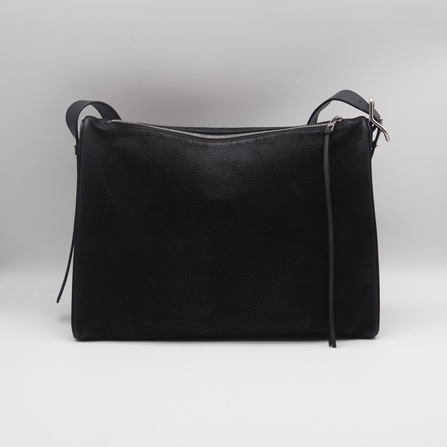 LOEWE レザー ショルダーバッグ レザー ブラック ロエベ