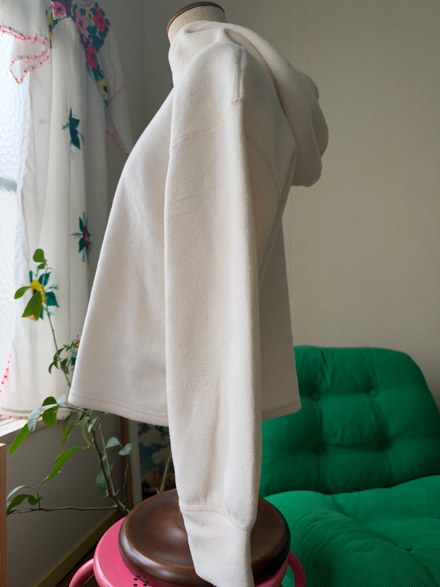 Fleece High-Neck Hooded Pullover