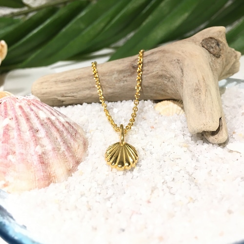 シェルのネックレス/GLD