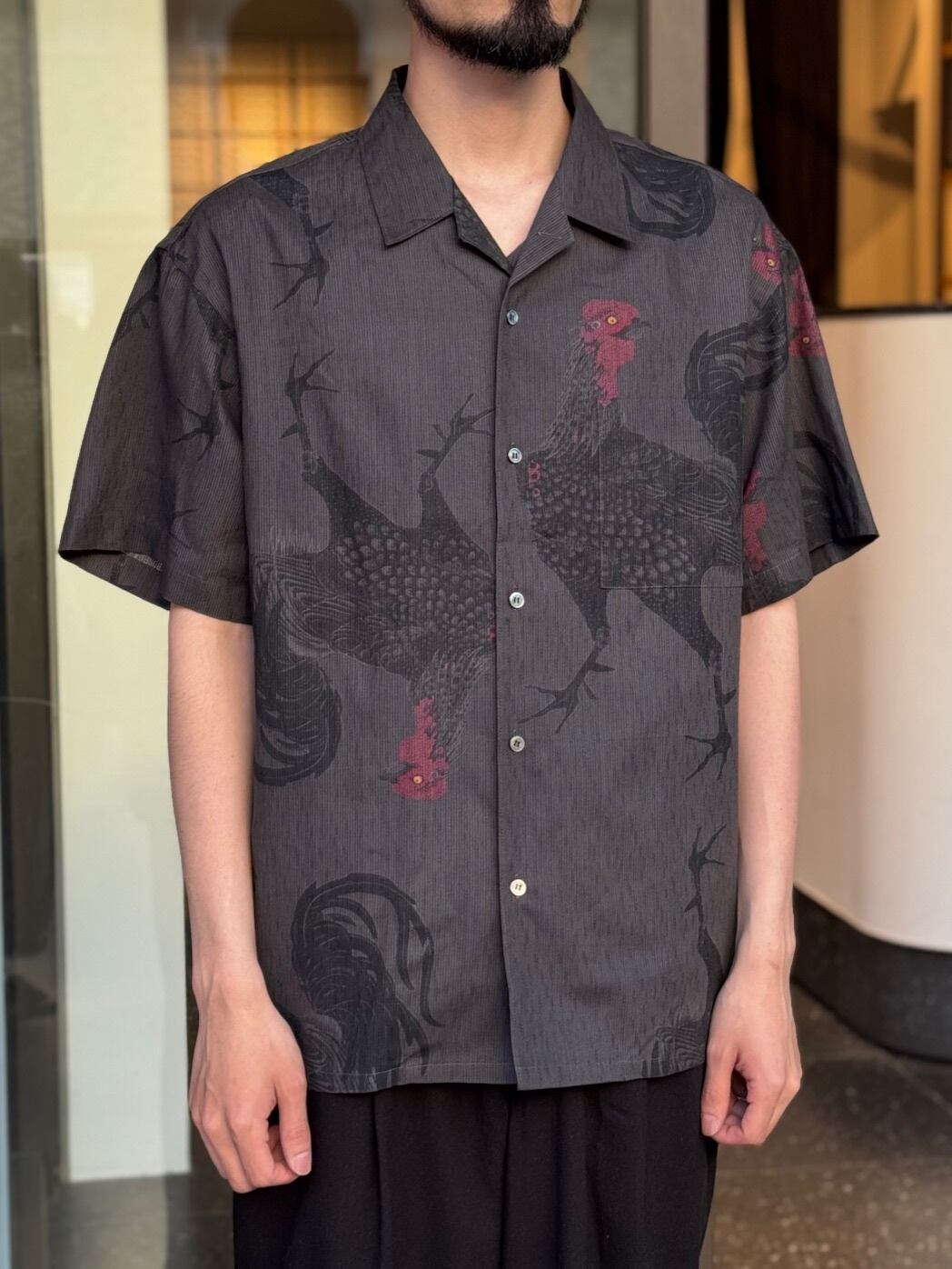 バンドカラーシャツ / COMOLI(コモリ) / NAVY | Y. & SONS バンドカラーシャツ / COMOLI(コモリ) / NAVY | Y. & SONS