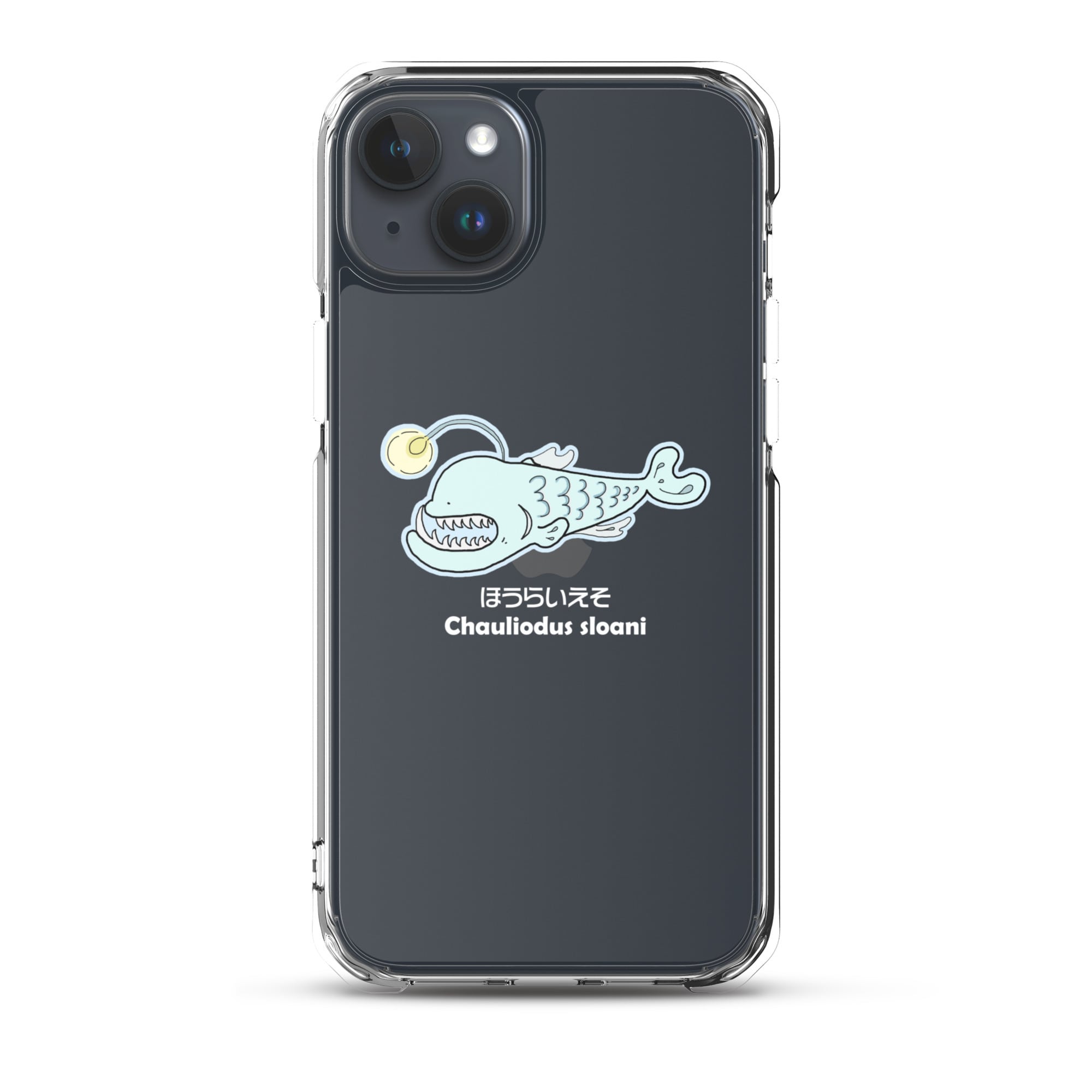 mimosa.9-021】深海魚シリーズ ほうらいえそ（白文字）iPhone®用クリア