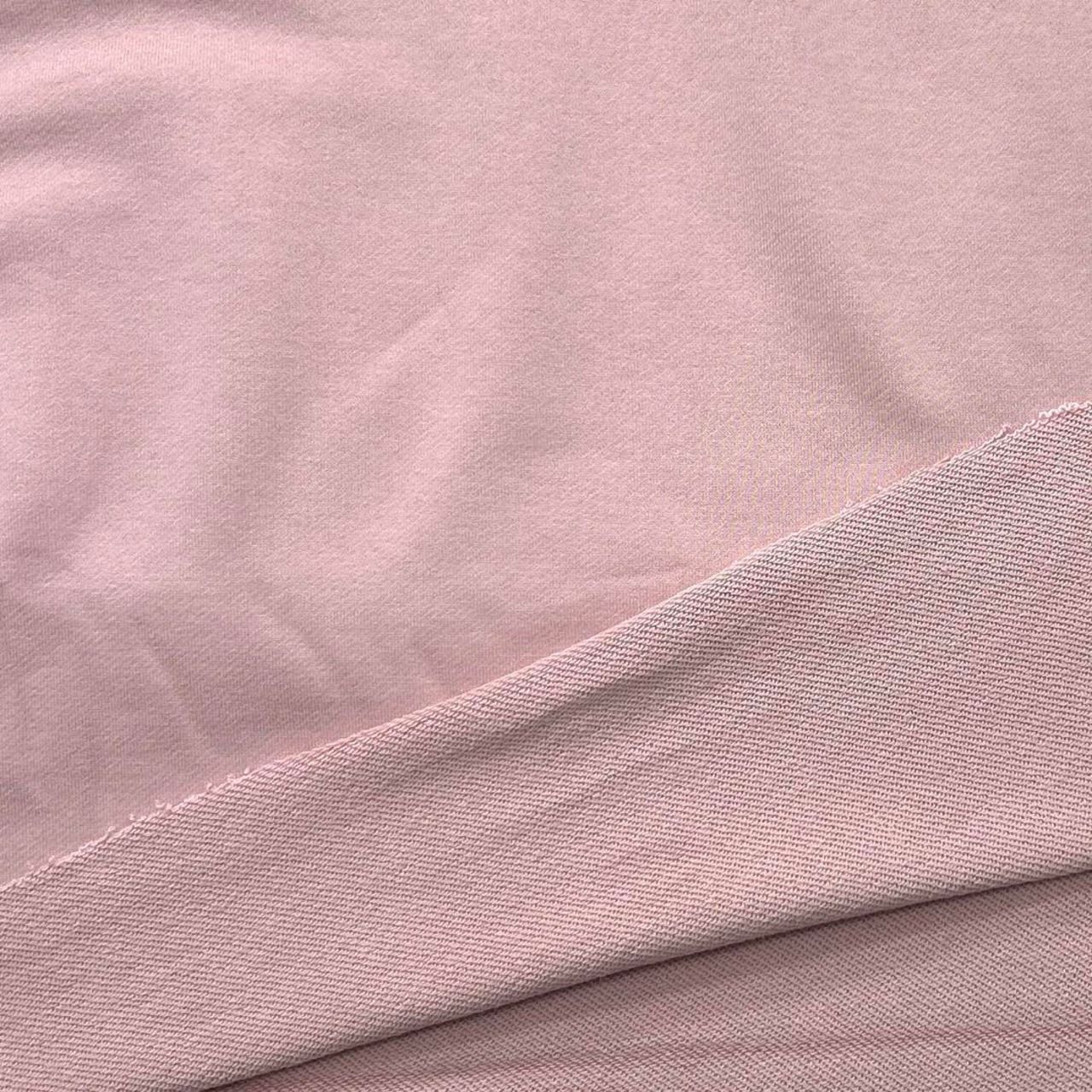 ★NY244◆2.8m◆綿100%裏毛ニット生地◆くすみピンク