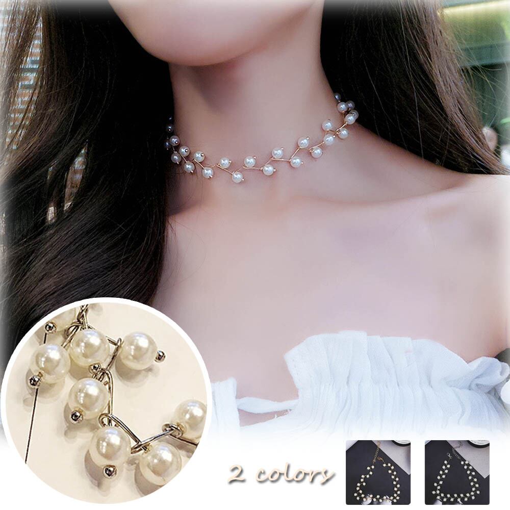 フェイクパール ネックレス レディース 贈り物 首飾り 上品 アクセサリー