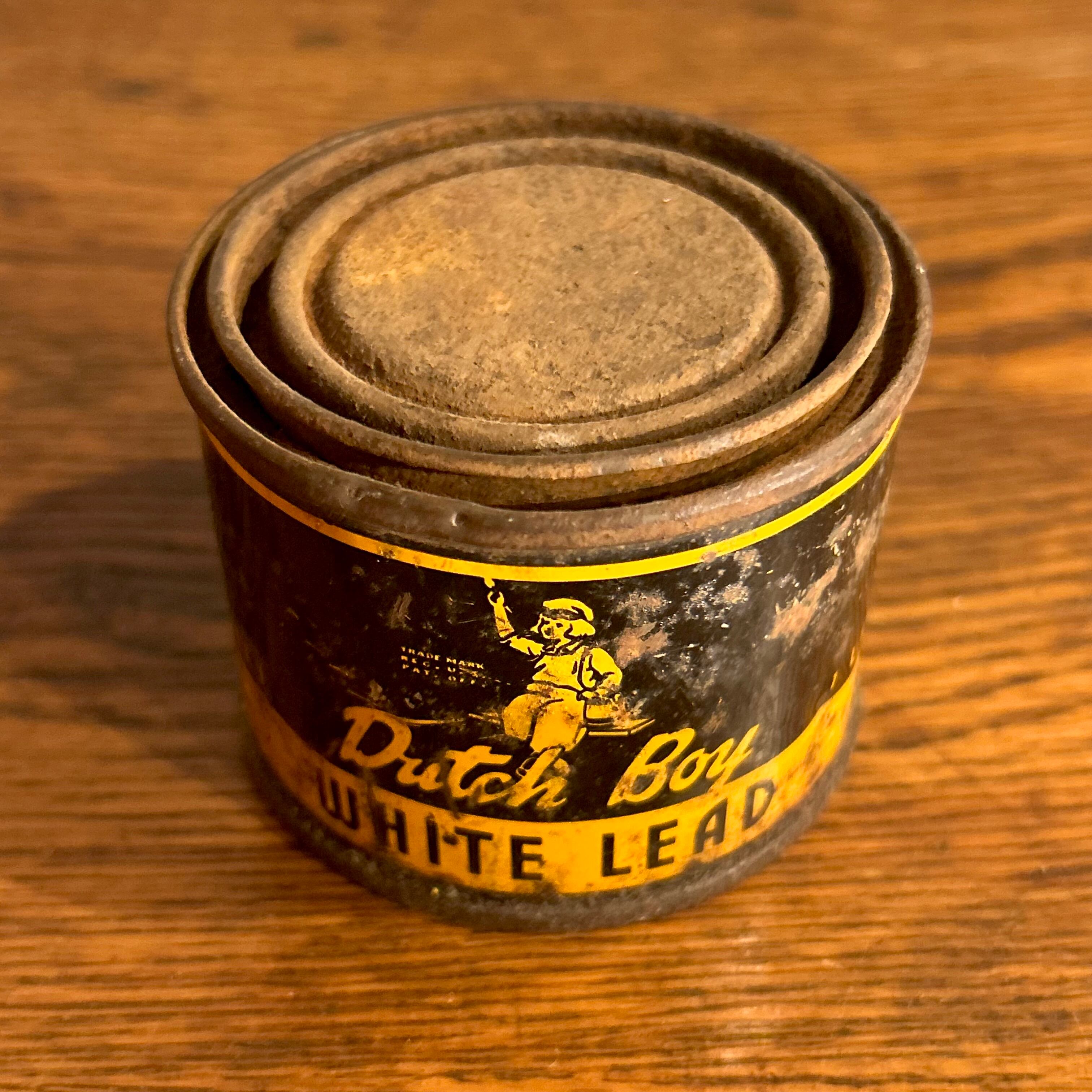 1930s–1940s ダッチボーイ ホワイトリード ヴィンテージ ペイント缶