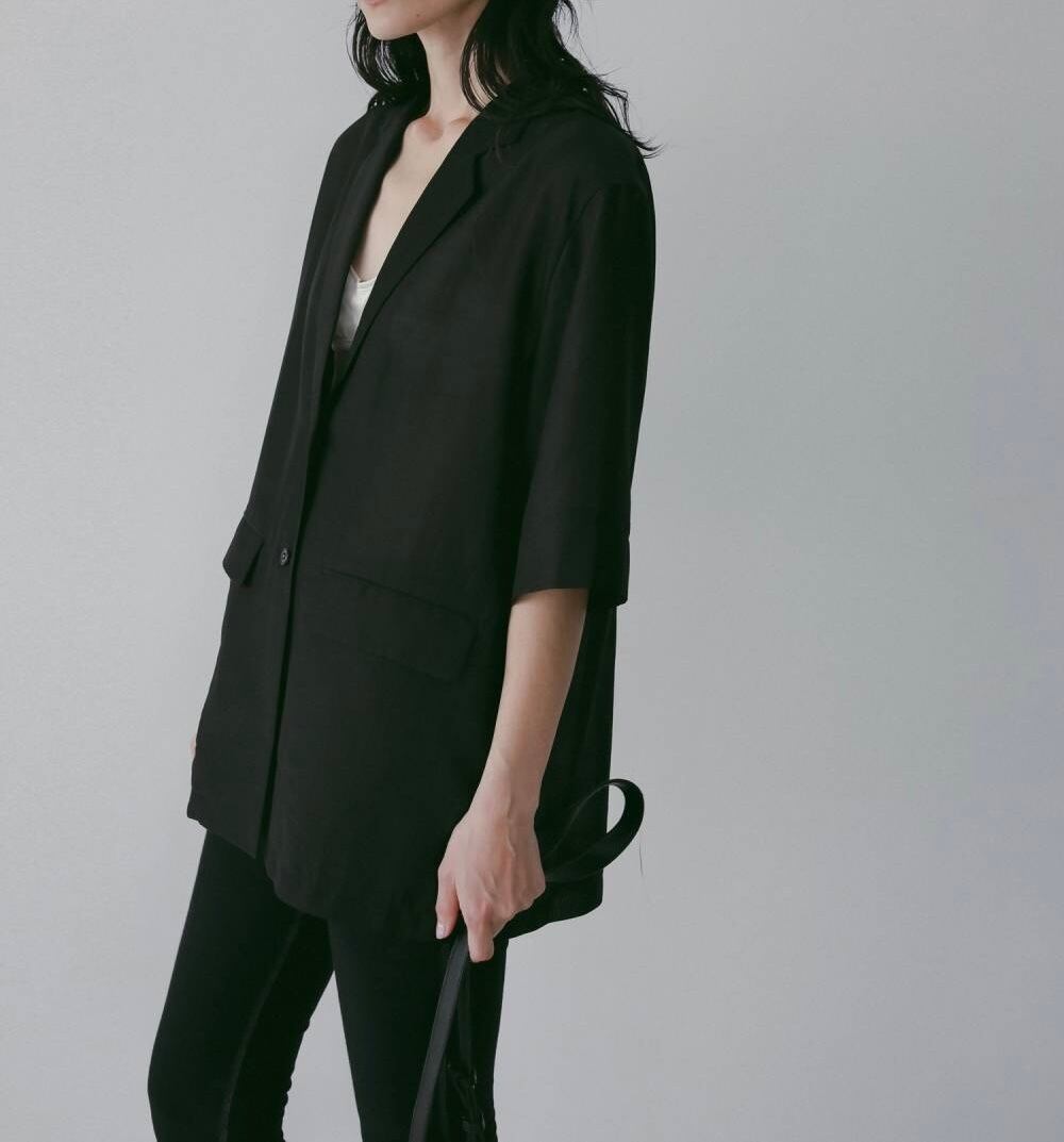 ànuke／Sheer Halfsleeve Jacket | polne